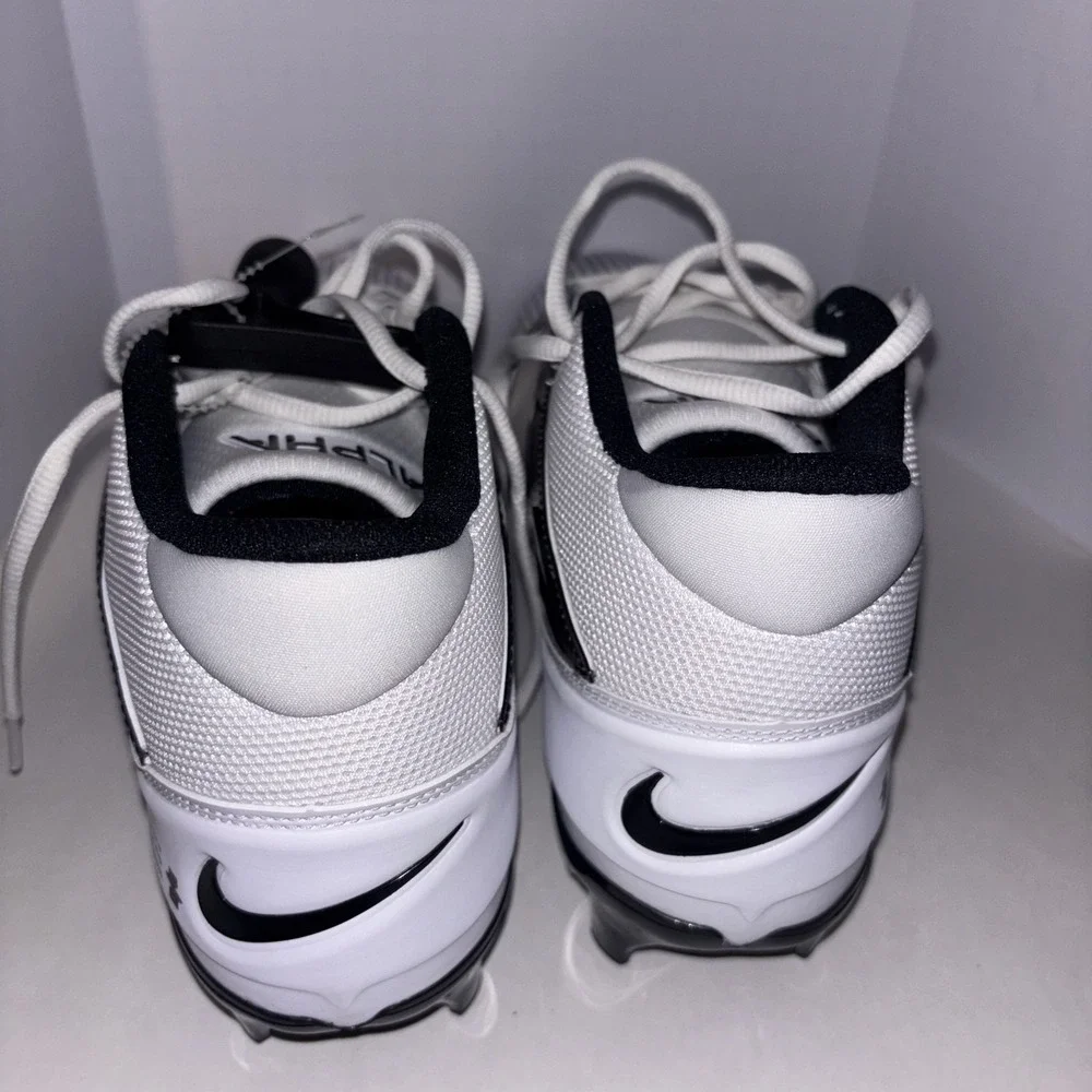 Nike Alpha Menace 4 Pro Football Cleats Mens 11.5 W White Low Top IH1256-100 - Picture 5 of 11